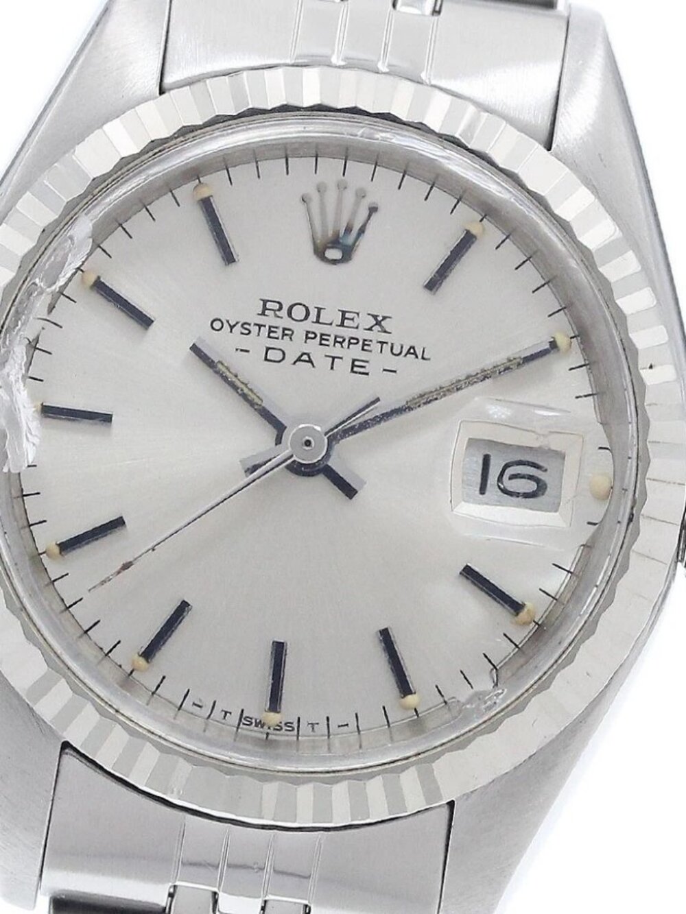 ROLEX Oyster Perpetual Date 6917 WG bezel Cal.2030 Automatic Ladies Watch_938025